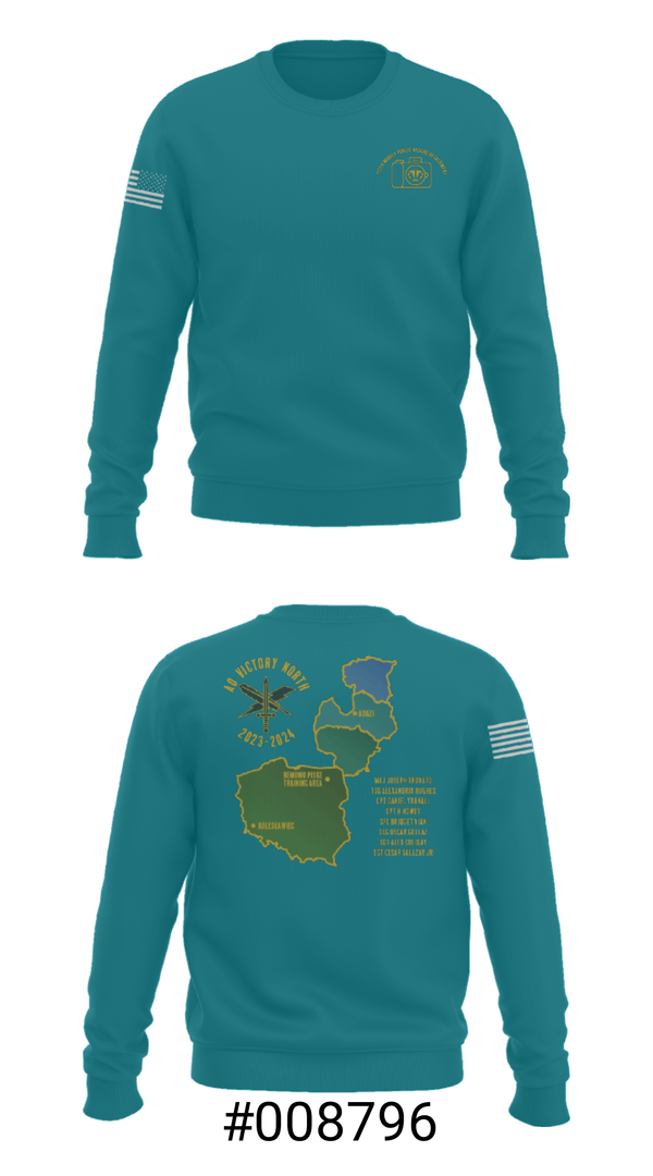 Crew Neck Sweatshirt, 112 MPAD, Army, Teamtime, Team time, sublimation, custom sports apparel, team uniforms, spirit wear, spiritwear, sports uniforms, custom shirts, team store, custom team store, fundraiser sports, apparel fundraiser