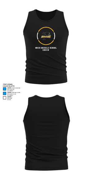 Tank Top, Wren Middle School Cheer, Cheer, Teamtime, Team time, sublimation, custom sports apparel, team uniforms, spirit wear, spiritwear, sports uniforms, custom shirts, team store, custom team store, fundraiser sports, apparel fundraiser