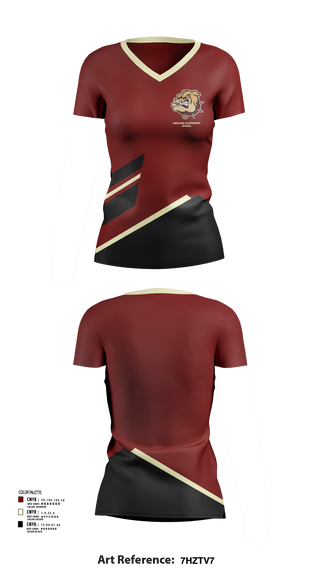 Womens Short Sleeve Vneck Shirt, Highland Elementary School, Spirit Store, Teamtime, Team time, sublimation, custom sports apparel, team uniforms, spirit wear, spiritwear, sports uniforms, custom shirts, team store, custom team store, fundraiser sports, apparel fundraiser