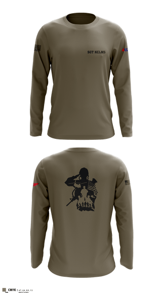 Long Sleeve Performance Shirt, SGT Nelms, National Guard, Teamtime, Team time, sublimation, custom sports apparel, team uniforms, spirit wear, spiritwear, sports uniforms, custom shirts, team store, custom team store, fundraiser sports, apparel fundraiser