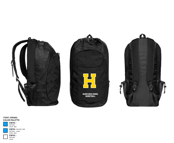 Gear Bag, Hazen High School Basketball, Men's Basketball, Teamtime, Team time, sublimation, custom sports apparel, team uniforms, spirit wear, spiritwear, sports uniforms, custom shirts, team store, custom team store, fundraiser sports, apparel fundraiser