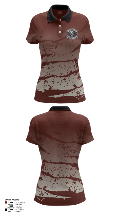 Dead Balls Society 21289687 Women's Short Sleeve Performance Polo  - 1