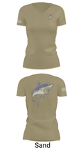 Great white guns 55052076 Women's Short Sleeve V-neck Shirt - 88