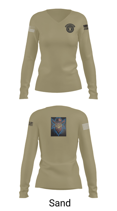 U.S. Army Recruiting Eau Claire 30738905 Women's Long Sleeve V-neck Shirt - 97