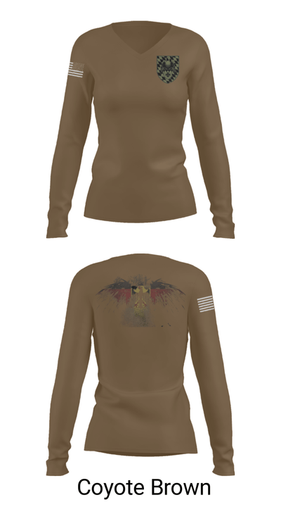 3./HSchRgt1 84402594 Women's Long Sleeve V-neck Shirt - 17