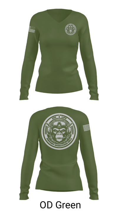 SMTC 35310311 Women's Long Sleeve V-neck Shirt - 52