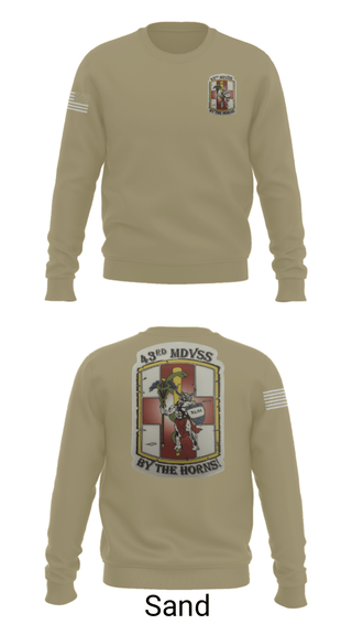 Crew Neck Sweatshirt, 43rd Medical Detachment, , Teamtime, Team time, sublimation, custom sports apparel, team uniforms, spirit wear, spiritwear, sports uniforms, custom shirts, team store, custom team store, fundraiser sports, apparel fundraiser