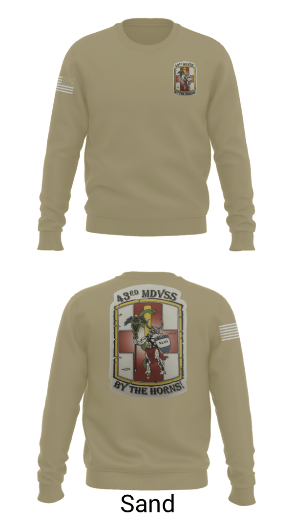 Crew Neck Sweatshirt, 43rd Medical Detachment, , Teamtime, Team time, sublimation, custom sports apparel, team uniforms, spirit wear, spiritwear, sports uniforms, custom shirts, team store, custom team store, fundraiser sports, apparel fundraiser