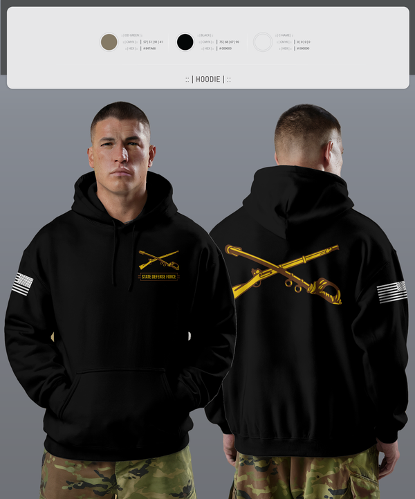 Hoodie, State Defense Force, Army, Teamtime, Team time, sublimation, custom sports apparel, team uniforms, spirit wear, spiritwear, sports uniforms, custom shirts, team store, custom team store, fundraiser sports, apparel fundraiser
