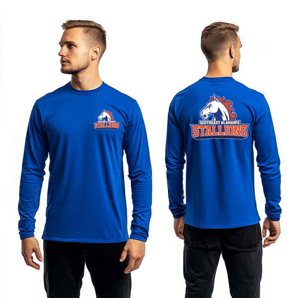 Long Sleeve Performance Shirt, Southeast Alamance High School Wrestling, Wrestling, Teamtime, Team time, sublimation, custom sports apparel, team uniforms, spirit wear, spiritwear, sports uniforms, custom shirts, team store, custom team store, fundraiser sports, apparel fundraiser