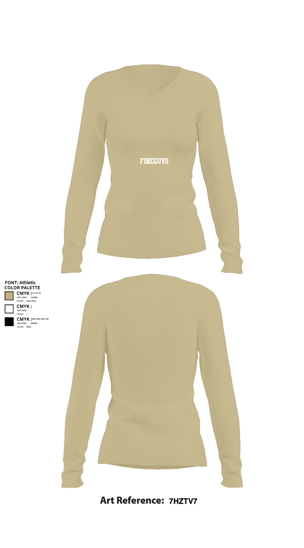 Womens Long Sleeve Vneck Shirt, FIREGUYS, , Teamtime, Team time, sublimation, custom sports apparel, team uniforms, spirit wear, spiritwear, sports uniforms, custom shirts, team store, custom team store, fundraiser sports, apparel fundraiser