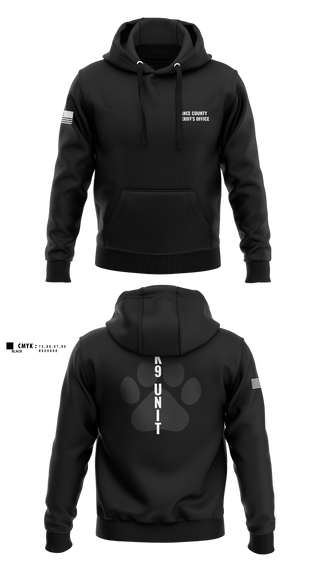 Hoodie, Vance County Sheriff's Office  K9 Unit, Police, Teamtime, Team time, sublimation, custom sports apparel, team uniforms, spirit wear, spiritwear, sports uniforms, custom shirts, team store, custom team store, fundraiser sports, apparel fundraiser