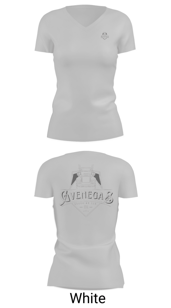 Womens Short Sleeve Vneck Shirt, G Venegas Trucking LLC, , Teamtime, Team time, sublimation, custom sports apparel, team uniforms, spirit wear, spiritwear, sports uniforms, custom shirts, team store, custom team store, fundraiser sports, apparel fundraiser