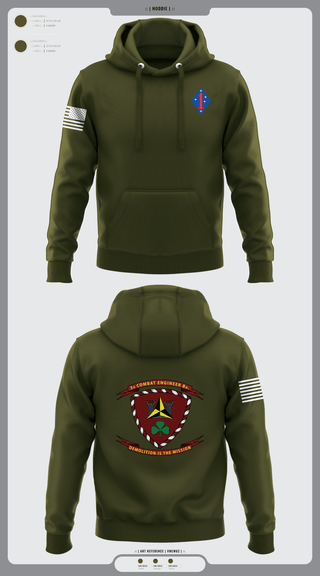 Hoodie, 3rd combat engineering battalion, Marines, Teamtime, Team time, sublimation, custom sports apparel, team uniforms, spirit wear, spiritwear, sports uniforms, custom shirts, team store, custom team store, fundraiser sports, apparel fundraiser