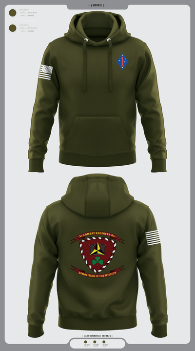 3rd combat engineering battalion 19894559 Hoodie - 1