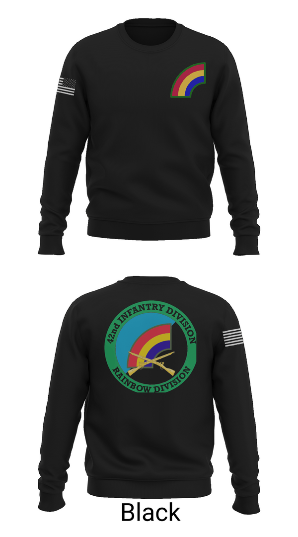 Crew Neck Sweatshirt, 42nd ID, Army, Teamtime, Team time, sublimation, custom sports apparel, team uniforms, spirit wear, spiritwear, sports uniforms, custom shirts, team store, custom team store, fundraiser sports, apparel fundraiser