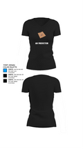 AM PRODUCTION 13584295 Women's Short Sleeve V-neck Shirt - 37