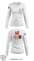 642nd Engineer Support Company 94077997 Women's Long Sleeve V-neck Shirt - 2