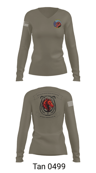 Women's Long Sleeve Vneck Shirt, 567 red horse, Air Force, Teamtime, Team time, sublimation, custom sports apparel, team uniforms, spirit wear, spiritwear, sports uniforms, custom shirts, team store, custom team store, fundraiser sports, apparel fundraiser