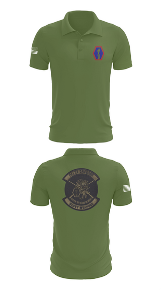 Short Sleeve Performance Polo, 100th Battalion 442nd Infantry Delta dragons, Army, Teamtime, Team time, sublimation, custom sports apparel, team uniforms, spirit wear, spiritwear, sports uniforms, custom shirts, team store, custom team store, fundraiser sports, apparel fundraiser