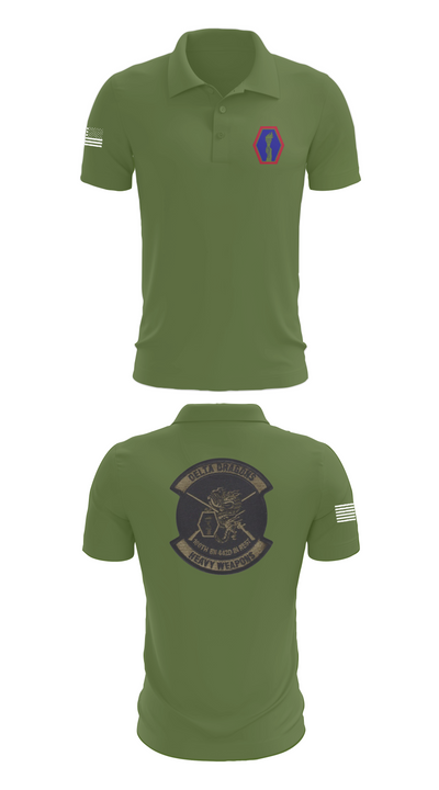 100th Battalion 442nd Infantry Delta dragons 60081058 Short Sleeve Performance Polo - 47