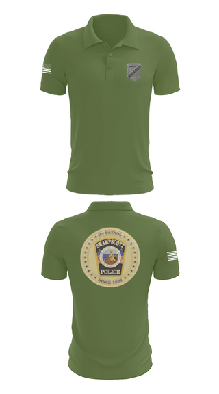 Short Sleeve Performance Polo, Swampscott Police, Police, Teamtime, Team time, sublimation, custom sports apparel, team uniforms, spirit wear, spiritwear, sports uniforms, custom shirts, team store, custom team store, fundraiser sports, apparel fundraiser