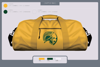 Duffle Bag, Glenbrook North Spartan Bowling, Bowling, Teamtime, Team time, sublimation, custom sports apparel, team uniforms, spirit wear, spiritwear, sports uniforms, custom shirts, team store, custom team store, fundraiser sports, apparel fundraiser