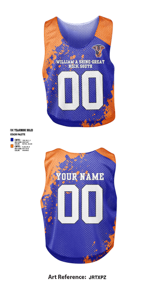 Womens Lacrosse Pinnie, William A Shine-Great Neck South High School Lacrosse, Women's Lacrosse, Teamtime, Team time, sublimation, custom sports apparel, team uniforms, spirit wear, spiritwear, sports uniforms, custom shirts, team store, custom team store, fundraiser sports, apparel fundraiser