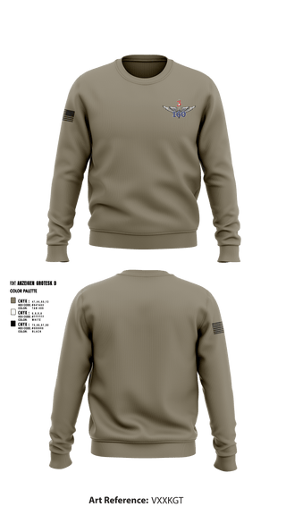 Crew Neck Sweatshirt, 160th Aviation Regiment, Army, Teamtime, Team time, sublimation, custom sports apparel, team uniforms, spirit wear, spiritwear, sports uniforms, custom shirts, team store, custom team store, fundraiser sports, apparel fundraiser