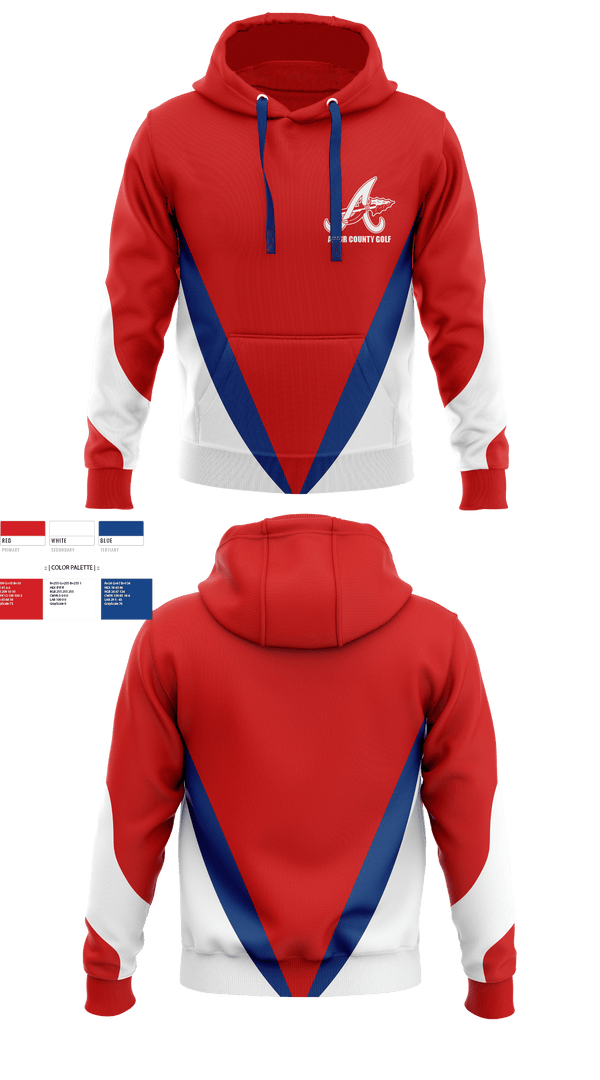 Hoodie, Adair County High School Golf, Golf, Teamtime, Team time, sublimation, custom sports apparel, team uniforms, spirit wear, spiritwear, sports uniforms, custom shirts, team store, custom team store, fundraiser sports, apparel fundraiser