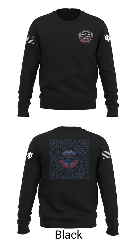 Crew Neck Sweatshirt, Muscle Maker Academy, , Teamtime, Team time, sublimation, custom sports apparel, team uniforms, spirit wear, spiritwear, sports uniforms, custom shirts, team store, custom team store, fundraiser sports, apparel fundraiser