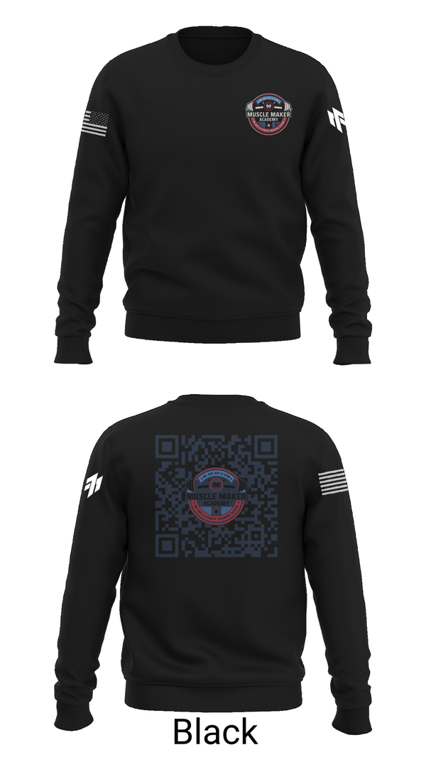 Crew Neck Sweatshirt, Muscle Maker Academy, , Teamtime, Team time, sublimation, custom sports apparel, team uniforms, spirit wear, spiritwear, sports uniforms, custom shirts, team store, custom team store, fundraiser sports, apparel fundraiser
