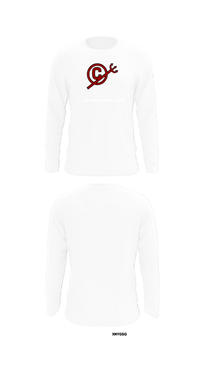 Clinton High School Soccer 53608379 Long Sleeve Performance Shirt - 8