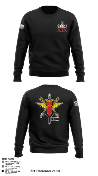 Crew Neck Sweatshirt, 19th EOD, Air Force, Teamtime, Team time, sublimation, custom sports apparel, team uniforms, spirit wear, spiritwear, sports uniforms, custom shirts, team store, custom team store, fundraiser sports, apparel fundraiser