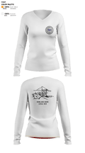 Howland Hook Marine Terminal 56370038 Women's Long Sleeve V-neck Shirt - 3