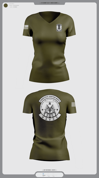 Womens Short Sleeve Vneck Shirt, 1-169th E Company, National Guard, Teamtime, Team time, sublimation, custom sports apparel, team uniforms, spirit wear, spiritwear, sports uniforms, custom shirts, team store, custom team store, fundraiser sports, apparel fundraiser