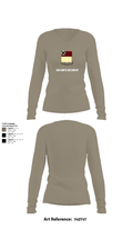 HHD 166th Regiment 4853273 Women's Long Sleeve V-neck Shirt - 62