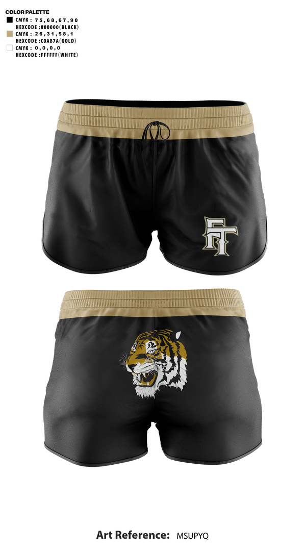 Womens Shorts, Fort Towson Junior High School Cheer, Cheer, Teamtime, Team time, sublimation, custom sports apparel, team uniforms, spirit wear, spiritwear, sports uniforms, custom shirts, team store, custom team store, fundraiser sports, apparel fundraiser
