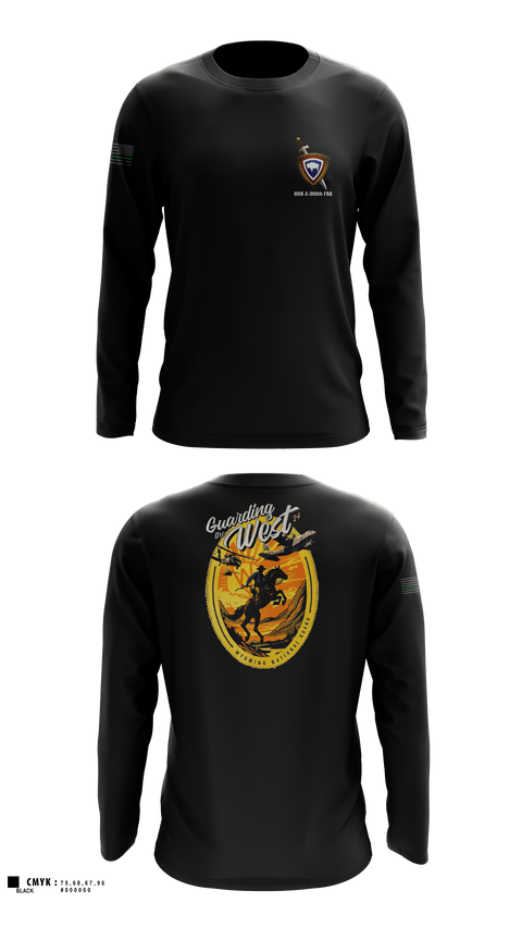 Long Sleeve Performance Shirt, HHB 2-300th FAR, National Guard, Teamtime, Team time, sublimation, custom sports apparel, team uniforms, spirit wear, spiritwear, sports uniforms, custom shirts, team store, custom team store, fundraiser sports, apparel fundraiser