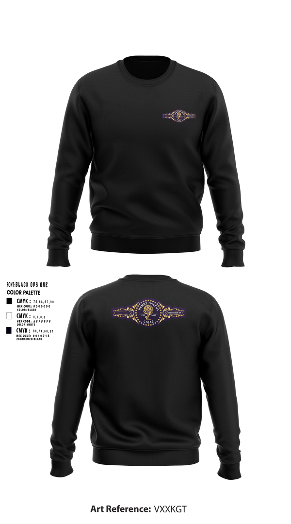 Crew Neck Sweatshirt, Henry Daceus cigars, , Teamtime, Team time, sublimation, custom sports apparel, team uniforms, spirit wear, spiritwear, sports uniforms, custom shirts, team store, custom team store, fundraiser sports, apparel fundraiser
