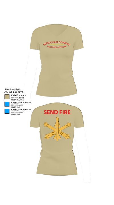 Task Force Defender 2317452 Women's Short Sleeve V-neck Shirt - 84
