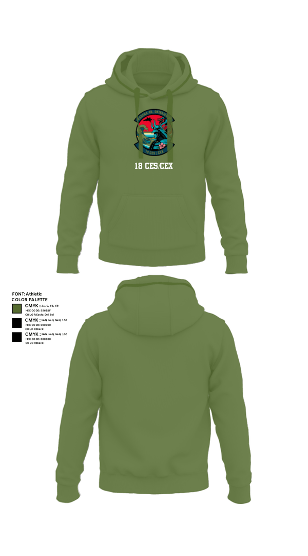 Hoodie, 18 CES/CEX, , Teamtime, Team time, sublimation, custom sports apparel, team uniforms, spirit wear, spiritwear, sports uniforms, custom shirts, team store, custom team store, fundraiser sports, apparel fundraiser