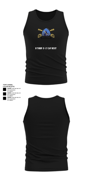 Tank Top, B Troop 2-17 Cav REGT, , Teamtime, Team time, sublimation, custom sports apparel, team uniforms, spirit wear, spiritwear, sports uniforms, custom shirts, team store, custom team store, fundraiser sports, apparel fundraiser