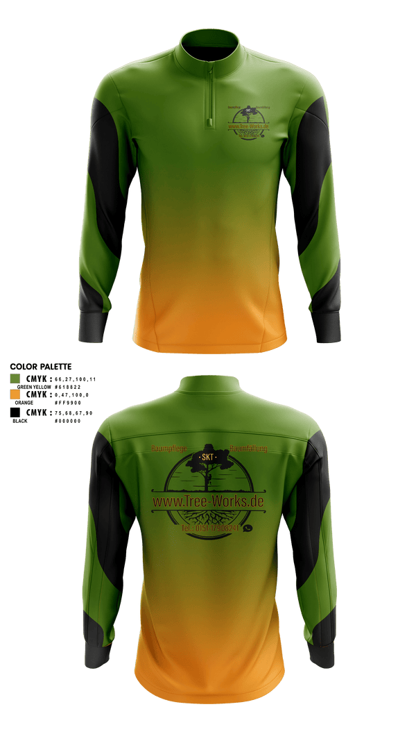 Quarter Zip Jacket, www.Tree-Works.de, , Teamtime, Team time, sublimation, custom sports apparel, team uniforms, spirit wear, spiritwear, sports uniforms, custom shirts, team store, custom team store, fundraiser sports, apparel fundraiser