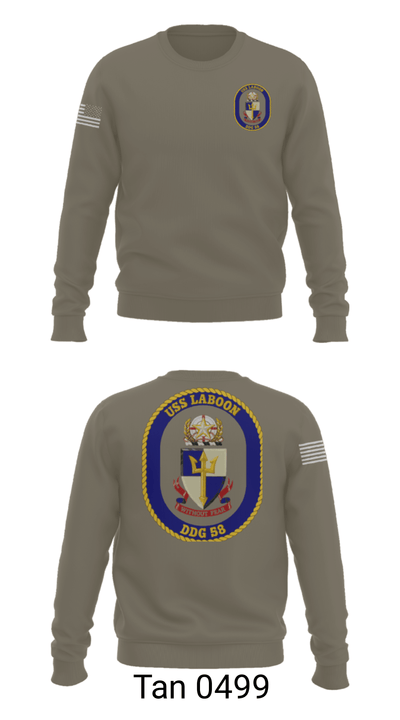 USS LABOON - DDG 58 14402394 Crew Neck Sweatshirt - 62