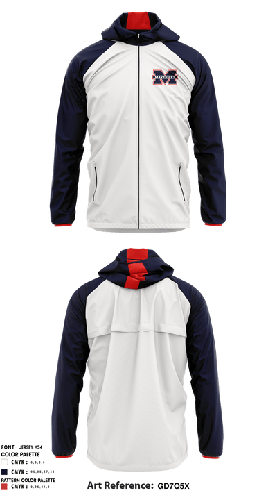 Manvel High School Soccer 16007688 Windbreaker - 39