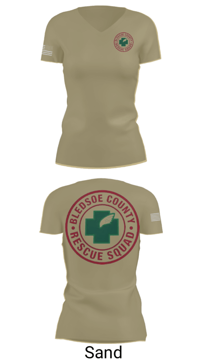 Bledsoe County Rescue Squad 83913637 Women's Short Sleeve V-neck Shirt - 88