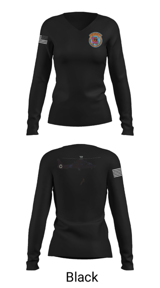 Womens Long Sleeve Vneck Shirt, CGAS Nola, Coast Guard, Teamtime, Team time, sublimation, custom sports apparel, team uniforms, spirit wear, spiritwear, sports uniforms, custom shirts, team store, custom team store, fundraiser sports, apparel fundraiser