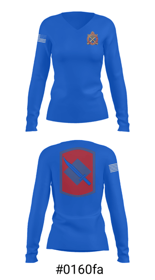Women's Long Sleeve Vneck Shirt, Fox Company 39th BSB (FA FSC), National Guard, Teamtime, Team time, sublimation, custom sports apparel, team uniforms, spirit wear, spiritwear, sports uniforms, custom shirts, team store, custom team store, fundraiser sports, apparel fundraiser
