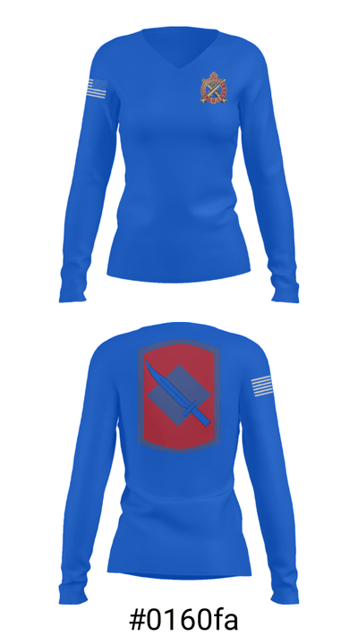 Fox Company 39th BSB (FA FSC) 47810185 Women's Long Sleeve V-neck Shirt - 9